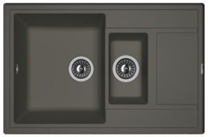 Мойка кухонная керамогранитная Florentina ЛИПСИ 780K 20.250.D0780.302 78*51 см. антрацит
