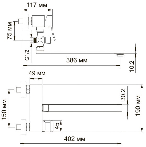 Смеситель WasserKRAFT ALLER 1062L универсальный 
