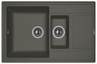 Мойка кухонная керамогранитная Florentina ЛИПСИ 780K 20.250.D0780.302 78*51 см. антрацит