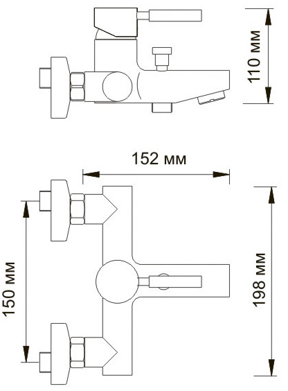 Смеситель WasserKRAFT MAIN 4101 для ванны и душа 