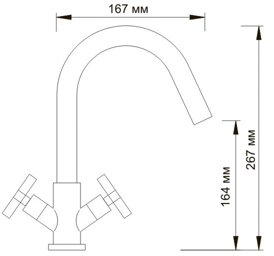 Смеситель WasserKRAFT WESER 7803 для раковины 