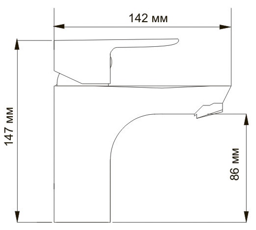 Смеситель WasserKRAFT LEINE 3503 для раковины  Смеситель WasserKRAFT LEINE 3503 для раковины