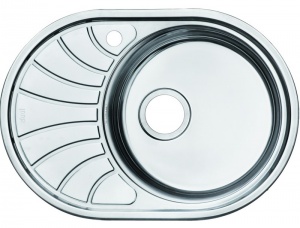 Мойка кухонная из нержавеющей стали IDDIS SUNO SUN65SRi77 65*46 см.  Мойка кухонная из нержавеющей стали IDDIS SUNO SUN65SRi77 65*46 см.