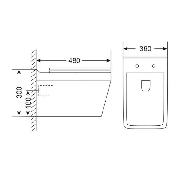 Унитаз навесной Mirsant STILL    Унитаз навесной Mirsant STILL