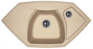Мойка кухонная керамогранитная Florentina САРДИНИЯ 20.150.D0980.107 97,5*51 см. песочный