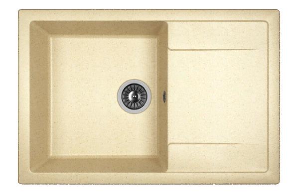 Мойка кухонная из литьевого мрамора Dr. Gans ТЕХНО 760 25.030.D0760.402 76*51 см. дюна