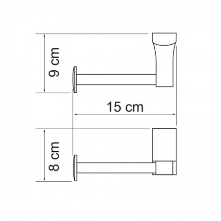 Держатель туалетной бумаги WasserKRAFT EXTER K-5296  
