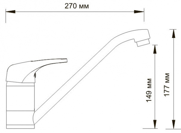 Смеситель WasserKRAFT ODER 6307 для кухонной мойки 