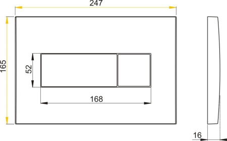 Клавиша для инсталляции Alcaplast  M370  