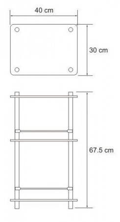 Полка WasserKRAFT  K-4033  