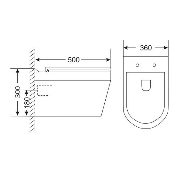 Унитаз навесной Mirsant AURA    Унитаз навесной Mirsant AURA