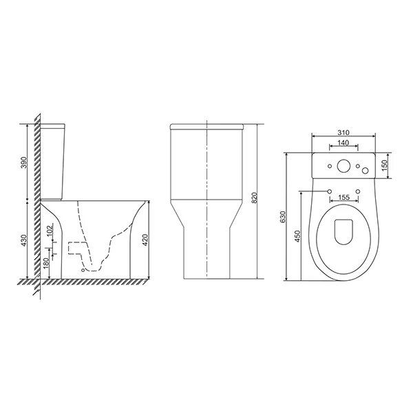Унитаз-компакт Mirsant NEO    Унитаз-компакт Mirsant NEO
