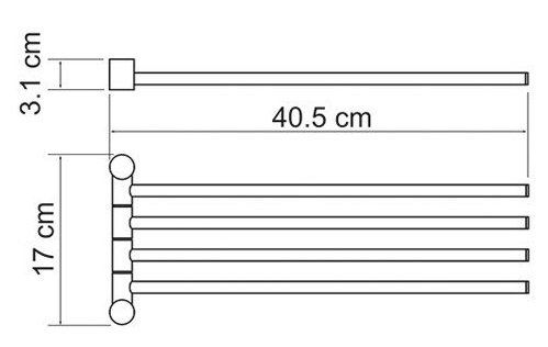 Полотенцедержатель WasserKRAFT  K-1034   Полотенцедержатель WasserKRAFT  K-1034