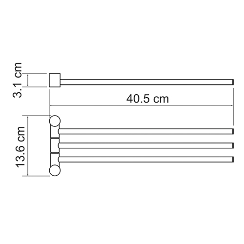 Полотенцедержатель WasserKRAFT  K-1533  