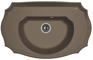 Мойка кухонная керамогранитная Florentina ЭМИЛИЯ 20.340.D0900.303 90*55 см. мокко
