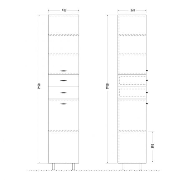 Пенал Mirsant ГЛОРИЯ  40 см. 