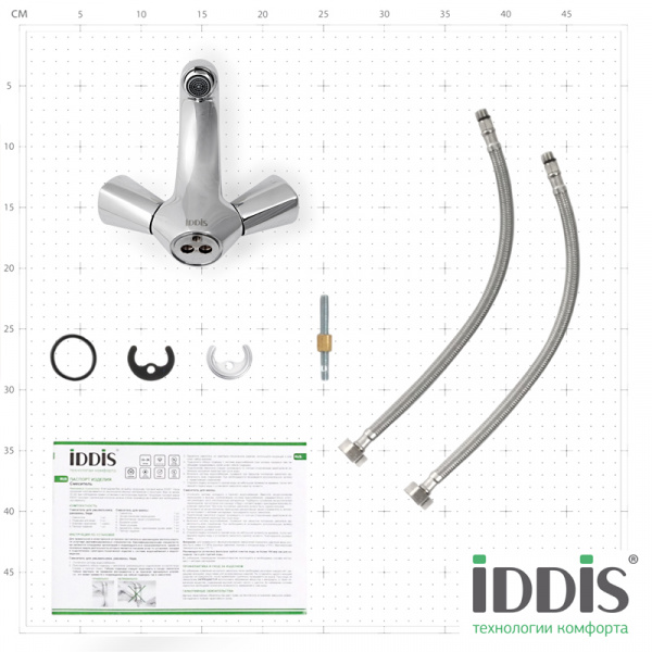Смеситель IDDIS BOUNCE BOUSB00i01 для раковины  Смеситель IDDIS BOUNCE BOUSB00i01 для раковины