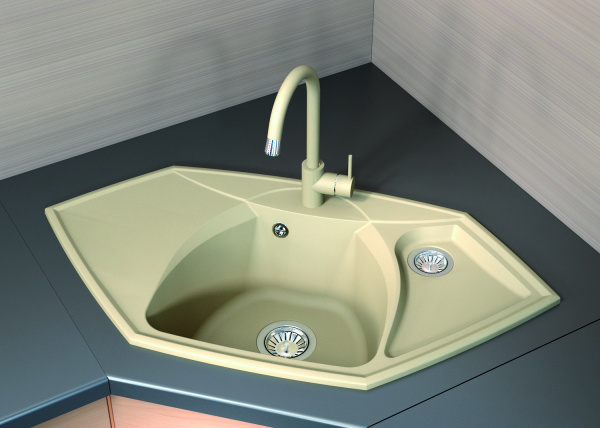 Мойка кухонная керамогранитная Florentina САРДИНИЯ 20.150.D0980.303 97,5*51 см. мокко