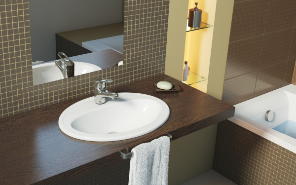 Раковина Cersanit CALLA S-UM-Cl/1-w 54  Раковина Cersanit CALLA S-UM-Cl/1-w 54