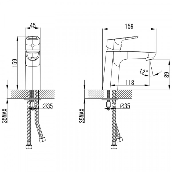 Смеситель IDDIS ZODIAC ZODSB00i01 для раковины  Смеситель IDDIS ZODIAC ZODSB00i01 для раковины